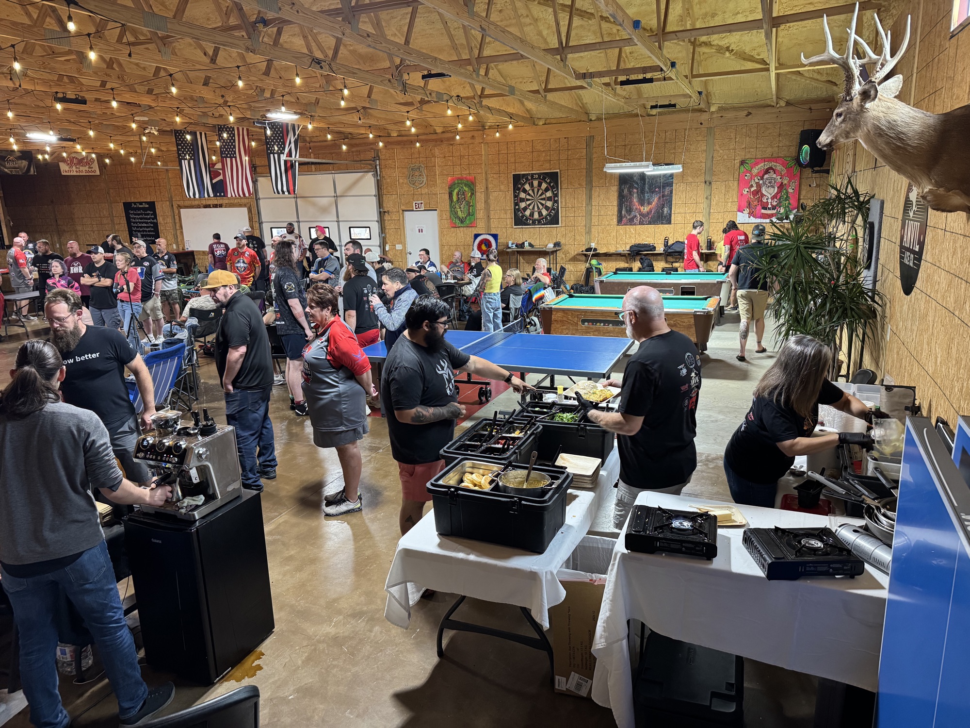 Throwers competing at Anvil Axe Co.